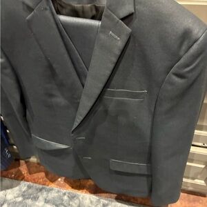 Bar III Dark Blue “sharkskin” 3 piece 40s slim.  32x30.